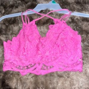 Pink bralette for sale, not much known. Probably a medium or a small